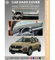 DACIA SANDERO EKRANSIZ BJI KASA (2021-2024) Torpido Örtüsü Ön Göğüs Koruma Araca Özel Tam Uyum
