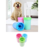 Pati Ayak Yıkama Kovası Silikon Jel Fırçalı Kedi Köpek (küçük)