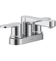 Moen 84015 Laris İki 4 "Centerset Modern Banyo Bataryası, 2 Kulplu, Krom (Çok Renkli)