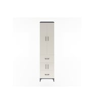 Hyperion Dolap 5 Raflı 2 Çekmeceli 4 Kapaklı 60x44x243 Antrasit-Aytaşı