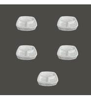 Dağyüce Tek Kullanımlık Köpük 3 Bölmeli Tabldot Köpük Tabak - 23.5x25 Cm. - 10 Adetlik 5 Paket