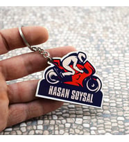 Kişiye Özel İsme Özel Motosiklet Anahtarlık