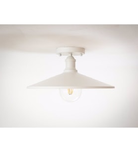RİOLİGHT RETRO TEKLİ METAL PLOFONYER AVİZE ŞAPKA ÇAPI: 38CM (Siyah)