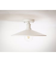 RİOLİGHT RETRO TEKLİ METAL PLOFONYER AVİZE ŞAPKA ÇAPI: 38CM (Siyah)