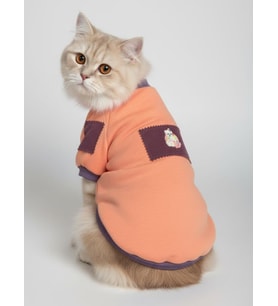 Sevimli Unicorn Marşmelov Pembe Kedi Polar Sweatshirt (Somon Pembe)