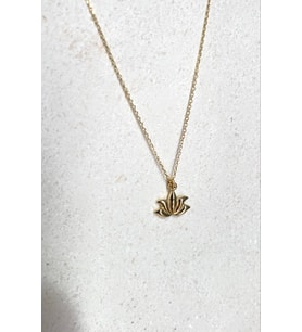 Onseva Kuyumculuk 14 Ayar Altın Lotus Kolye
