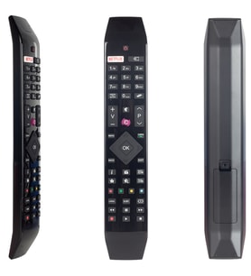 VESTEL NETFLIX-MOR TUŞLU YENİ ÜSTÜ CAMLI-HITACHI RC 49141 LED TV KUMANDA ORJİNAL