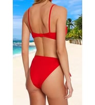 Yeni Düz Destekli Balconette Normal Bel Brazilian Siyah Balkonet Tünelli Brazilian Bikini Takımı