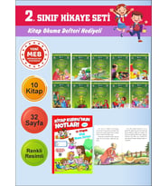 2.Sınıflar İçin Okumayı Sevdiren 10 lu Hikaye Seti 6 (Kitap Okuma Defteri Hediyeli)