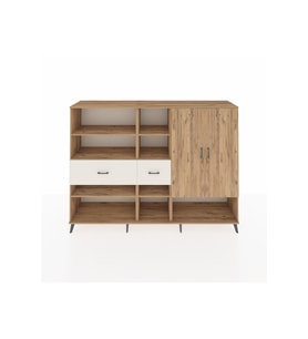 Hyperion Dolap 10 Raflı 2 Çekmeceli 2 Kapaklı 220x44x163 Çam-Çam/Aytaşı