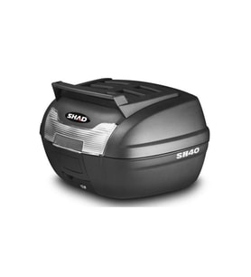 Motosiklet Arka Çanta SH-40 litre Cargo Model Siyah Arka Tur Çantası Topcase 40 lt Cargo