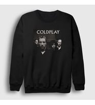 Presmono Unisex Siyah Band Coldplay Sweatshirt 468947tt