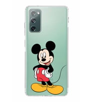 Samsung Galaxy S20 FE  Kamera Korumalı Kapak Mickey Mouse Tasarımlı  Şeffaf  Kılıf