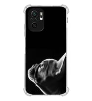 PrintiFy Xiaomi Redmi Note 10 Uyumlu Köpek 1 Baskılı Şeffaf Köşe Korumalı Antişok Kılıf