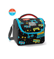 Coral High Kids Siyah Mavi Gamer Desenli Thermo Beslenme Çantası 11892