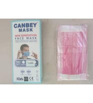 CANBEY MEDİKAL MASKE PEMBE ( 1 PAKET - 10 ADETTİR )