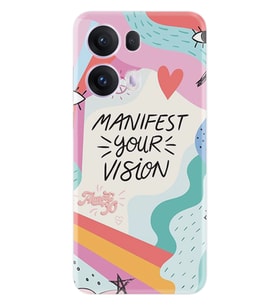 Oppo Reno 13F Kılıf Boutique Baskılı Resimli Manifest Pcode -080