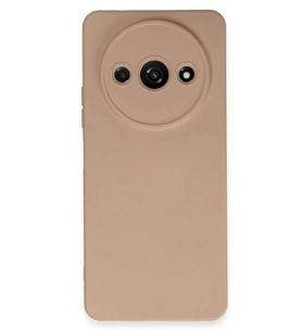 Redmi A3 4G Kılıf Nano içi Kadife Silikon - Pudra