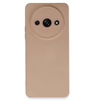 Redmi A3 4G Kılıf Nano içi Kadife Silikon - Pudra