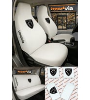 Peugeot (Yeni) Logolu Oto Koltuk Kılıfı Ön Arka Set – Penye Universal Koltuk Koruyucu Servis Kılıfı