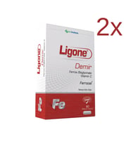 Ligone Demir 60 Bitkisel Kapsül x2 Adet (Renksiz)