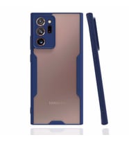 Galaxy Note 20 Ultra Kılıf Parfe Kenarları Pastel Renk Kılıf (Lacivert)