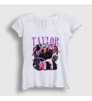 Presmono Kadın Beyaz Kanye West Taylor Swift Rap T-Shirt 420512tt