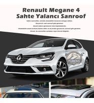 Renault Megane 4 Parlak Siyah Yalancı Çakma Sahte Sunroof