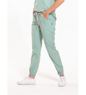 JOGGER Kadın Likralı Üniforma Pantolon - Mint Yeşili (Çok Renkli)