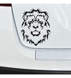 Aslan Araba Sticker Yapıştırması 16CM