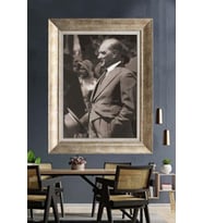 Gümüş Çerçeveli Atatürk Tablo za48