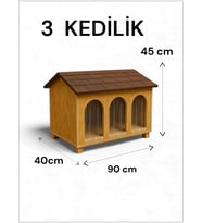 Kedi yuvası kedi evi kedi Barınağı 3 KEDİLİK İç ve dış mekan ısı ve su yalıtımlı