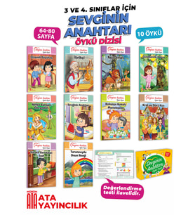 3 ve 4. Sınıflar İçin Sevginin Anahtarı 10 Kitaplık Kutulu Hikaye Kitabı Seti - Okumayı Sevdiren - Değerlendirme Kitapçığı İlaveli - Öğretmen Tavsiyeli - Okuduğunu Anlama ve Yorumlama - En Hikaye
