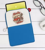 BK Gift Lucky Strike Tasarımlı Taşınabilir Koruyucu Tablet Kılıfı & Organizer Çanta - Mavi-1
