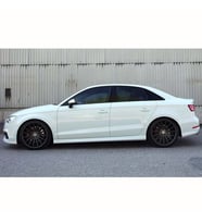 Audi A3 8V Sedan S3 Stil Marşpiyel Seti Mat Siyah Plastik 2012 2013 2014 2015 2016 2017 2018 2019
