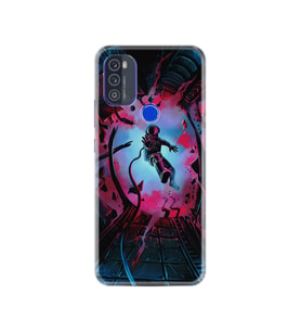 Reeder P13 Blue Max 2021 Kılıf Silikon Desen Astronot Attack 1702
