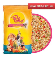 Polo Meyveli Muhabbet Kuşu Yemi (ÇUVALDAN BÖLME) 1 Kg