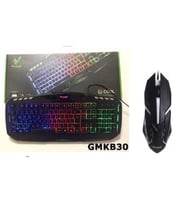 Versatile GMKB30 Usb Kablolu Işıklı Gaming Q Klavye+Polygold PG-883 Işıklı Kablolu Oyuncu Mouse