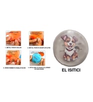 SEVİMLİ KÖPEK CEP SOBASI,EL ISITICI,SICAK SU TORBASI PVC  9cm