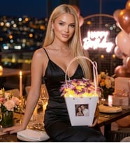 Kişiye Özel 30’lu Kelebek Buketi – LED Işıklı Fotoğraflı Doğum Günü Hediyesi Sevgiliye Hediye