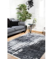 Dijital Kaymaz Yıkanabilir Antrasit Modern Salon Halısı Mutfak Halısı Koridor Halısı Yolluk HLN841
