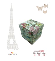 14x14x14 Hediyelik Kutu Kraft Kutu Karton Kutu YIlbaşı Kutusu Pasta Kutusu Balon Kutusu (5 ADET)