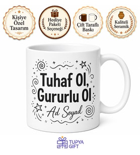 Weirdo And Proud Temalı Tuhaf Ve Gururlu Uyumsuzluktan Çekinenlere Kupa Bardak Hediye