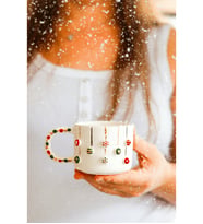 Özce Ceramic Yılbaşı Temalı Kış Işıltısı Handmade 200 ml Mug