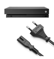 Xbox One X Güç Kablosu 1.5m Xbox One S X Uyumlu Xbox Güç Kablosu Yedek Parça (Siyah)