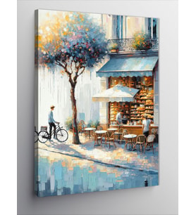 Kanvas Tablo Retro Kafe
