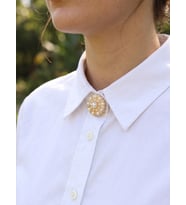 Vintage Model Gold Renk Düğme veya Manşet Broşu 5886 - EEEEEE6919-6539