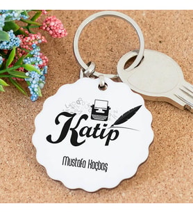 İsme Özel Katip Papatya Anahtarlık