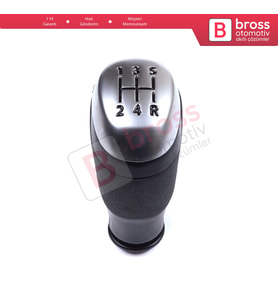 Renault Clio MK4 BH KH 2012-2020 328657531R için Krom Çerçeve 5 İleri Vites Topuzu