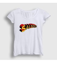 Presmono Kadın Beyaz Salsero Salsa Dans Dance T-Shirt 466759tt (Beyaz)